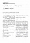 Research paper thumbnail of Two outbreaks of Pasteurella multocida septicemia in neonatal lambs