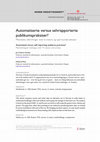 Research paper thumbnail of Automatiserte versus selvrapporterte publikumspraksiser? Metodiske utfordringer med tv-metere og spørreundersøkelser Automated versus self-reporting audience practices? Methodological challenges with TV meters and surveys