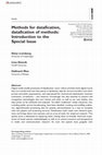 Research paper thumbnail of Methods for datafication, datafication of methods: Introduction to the Special Issue