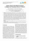 Research paper thumbnail of Adaptive Design of the Built Environment to Mitigate the Transmission Risk of COVID-19