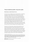 Research paper thumbnail of Women in South Korean Politics: A Long Road to Equality