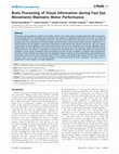 Research paper thumbnail of Brain Processing of Visual Information during Fast Eye Movements Maintains Motor Performance