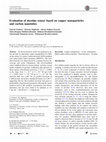 Research paper thumbnail of Evaluation of nicotine sensor based on copper nanoparticles and carbon nanotubes