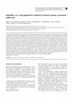 Research paper thumbnail of Reliability of a semi-quantitative method for dermal exposure assessment (DREAM)