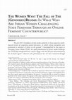 Research paper thumbnail of The Women Want The Fall of The (Gendered)Regime