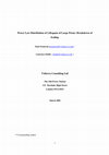 Research paper thumbnail of Power Law Distribution of Lifespans of Large Firms : Breakdown of Scaling