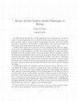 Research paper thumbnail of Review of Peter Godfrey-Smith's Philosophy of Biology