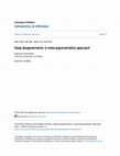 Research paper thumbnail of Deep disagreements: A meta-argumentation approach