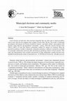 Research paper thumbnail of Municipal elections and community media