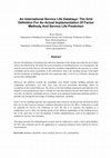 Research paper thumbnail of An International Service Life Database: The grid Definition for an Actual Implementation of Factor Methods and Service Life Prediction