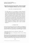 Research paper thumbnail of Judicial Procedural Involvement (JPI): A Metric for Judges’ Role in Civil Litigation, Settlement, and Access to Justice