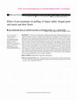 Research paper thumbnail of Effect of pre-treatment on puffing of finger millet, bengal gram and maize and their flours