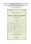 Research paper thumbnail of Preliminary list of papers published in Bulletin de la Société d'Histoire Naturelle de l'Afrique du Nord (1909-1975)