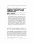 Research paper thumbnail of Paleoenvironmental reconstruction of human activity in Central Arizona using shell chemistry of Hohokam canal ostracodes