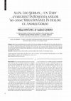 Research paper thumbnail of Alex. Leo Șerban -un Tory anarchist în România anilor '90-2000. Mihai Iovănel în dialog cu Andrei Gorzo