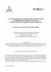 Research paper thumbnail of La valutazione economica degli impatti dei cambiamenti climatici in Italia e delle relative misure di adattamento