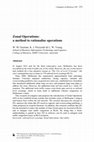 Research paper thumbnail of Zonal Operations: a method to rationalise operations