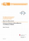 Research paper thumbnail of A Statistical Overview on Return Migration to the Republic of Armenia