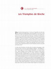 Research paper thumbnail of Les Triomphes de Binche