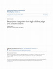 Research paper thumbnail of Biopolymer composites from high-cellulose pulps and/or nanocellulose