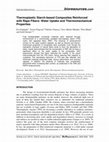 Research paper thumbnail of Thermoplastic Starch-based Composites Reinforced with Rape Fibers: Water Uptake and Thermomechanical Properties