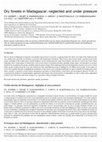 Research paper thumbnail of Dry forests in Madagascar: neglected and under pressure