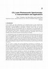 Research paper thumbnail of CO2 Laser Photoacoustic Spectroscopy: II. Instrumentation and Applications