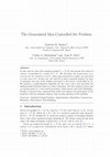 Research paper thumbnail of The Generalized Max-Controlled Set Problem