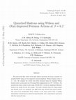 Research paper thumbnail of Quenched hadrons using Wilson and O(a)-improved fermion actions at β=6.2