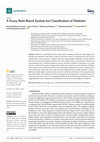 Research paper thumbnail of A Fuzzy Rule-Based System for Classification of Diabetes