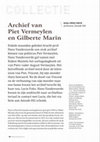 Research paper thumbnail of Archief van Piet Vermeylen en Gilberte Marin