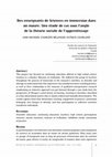 Research paper thumbnail of Des enseignants de Sciences en immersion dans un musée. Une étude de cas sous l’angle de la théorie sociale de l’apprentissage