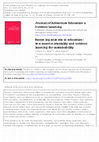 Research paper thumbnail of Becoming animate in education: immanent materiality and outdoor learning for sustainability