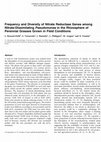 Research paper thumbnail of Frequency and Diversity of Nitrate Reductase Genes among Nitrate-Dissimilating Pseudomonas in the Rhizosphere of Perennial Grasses Grown in Field Conditions