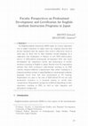 Research paper thumbnail of Faculty Perspectives on Professional Development and Certification for English-medium Instruction Programs in Japan