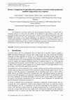 Research paper thumbnail of Review: Comparison of agricultural by-products activated carbon production methods using surface area response