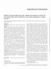 Research paper thumbnail of Effects of equal weight loss with orlistat and placebo on body fat and serum fatty acid composition and insulin resistance in obese women