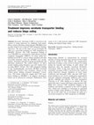 Research paper thumbnail of Treatment improves serotonin transporter binding and reduces binge eating