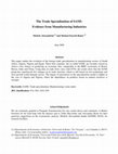 Research paper thumbnail of The trade specialization of SANE: Evidence from manufacturing industries