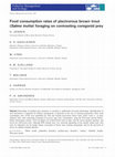 Research paper thumbnail of Food consumption rates of piscivorous brown trout ( Salmo trutta ) foraging on contrasting coregonid prey