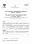 Research paper thumbnail of Effect of thymol on calcium handling in mammalian ventricular myocardium