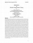 Research paper thumbnail of Applications of Decision Augmentation Theory