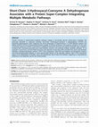 Research paper thumbnail of Short-chain 3-hydroxyacyl-coenzyme A dehydrogenase associates with a protein super-complex integrating multiple metabolic pathways