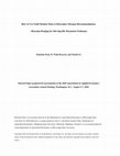 Research paper thumbnail of How to Use Yield Monitor Data to Determine Nitrogen Recommendations : Bayesian Kriging for Location Specific Parameter Estimates