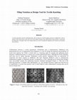 Research paper thumbnail of Tiling notation as design tool for textile knotting