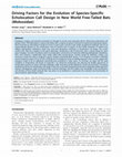 Research paper thumbnail of Driving Factors for the Evolution of Species-Specific Echolocation Call Design in New World Free-Tailed Bats (Molossidae)