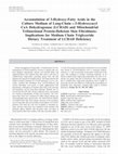 Research paper thumbnail of Accumulation of 3-Hydroxy-Fatty Acids in the Culture Medium of Long-Chain l-3-Hydroxyacyl CoA Dehydrogenase (LCHAD) and Mitochondrial Trifunctional Protein-Deficient Skin Fibroblasts: Implications for Medium Chain Triglyceride Dietary Treatment of LCHAD Deficiency