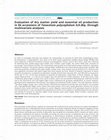 Research paper thumbnail of Evaluation of dry matter yield and essential oil production in 84 accessions of Tanacetum polycephalum Sch.Bip. through multivariate analyses