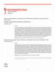 Research paper thumbnail of Apoyo social percibido y su influencia en el desistimiento delictivo: Evaluación del rol institucional