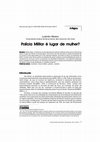 Research paper thumbnail of Polícia Militar é lugar de mulher?